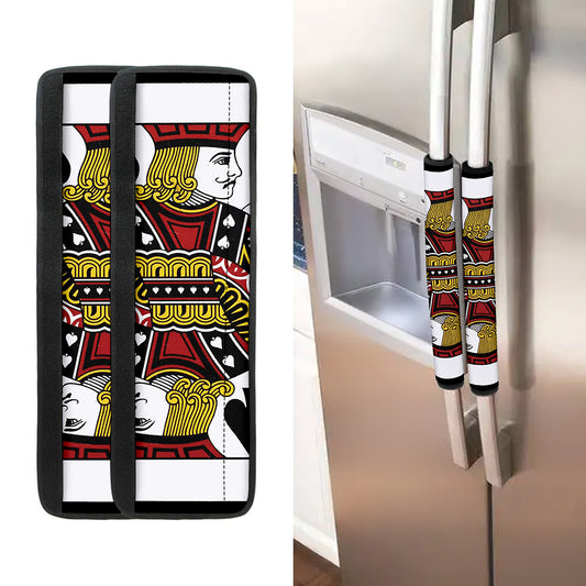Jack Of Spades Playing Card Print Refrigerator Handle Covers