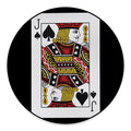 Jack Of Spades Playing Card Print Round Floor Mat
