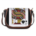 Jack Of Spades Playing Card Print Saddle Bag