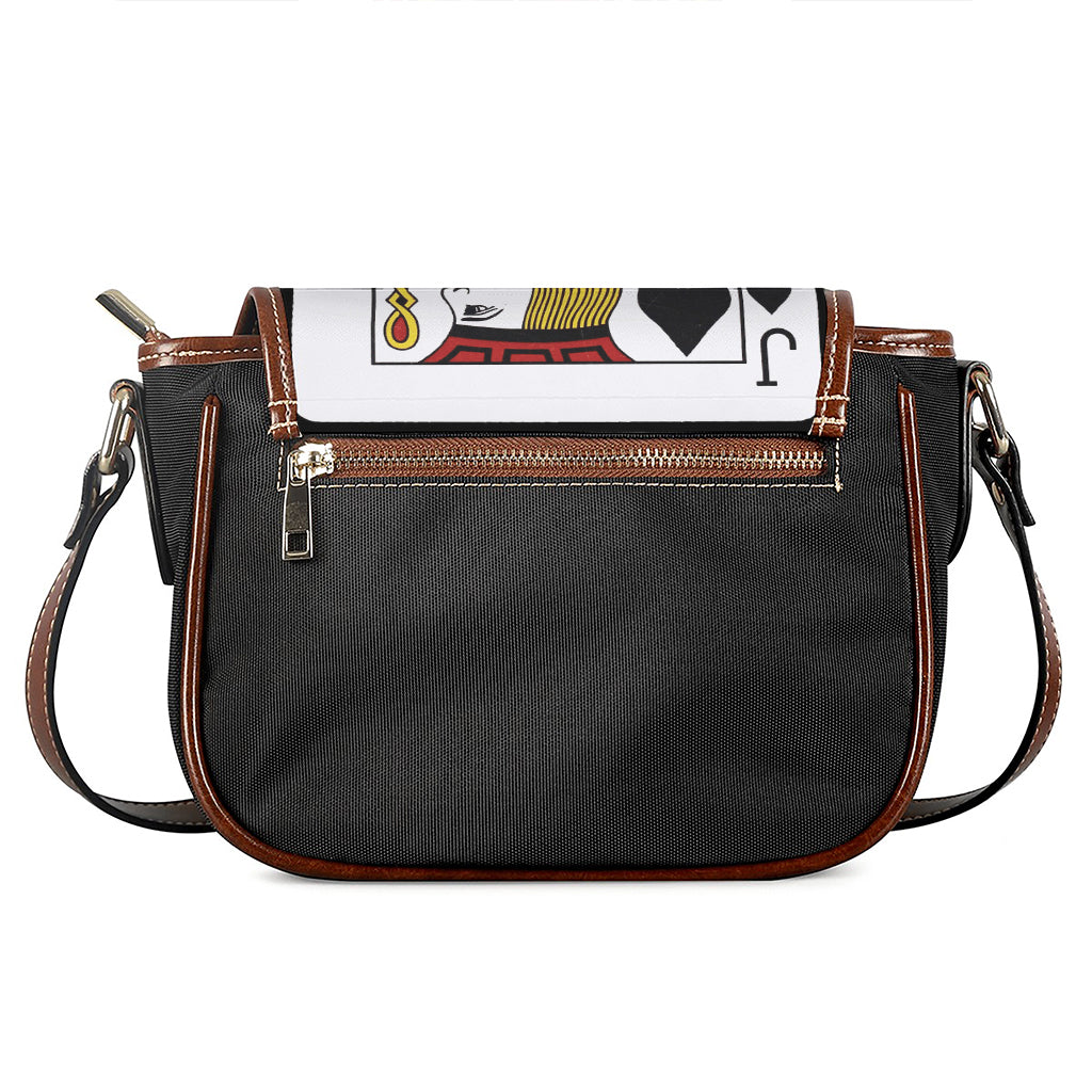 Jack Of Spades Playing Card Print Saddle Bag