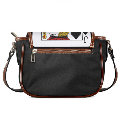 Jack Of Spades Playing Card Print Saddle Bag