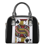 Jack Of Spades Playing Card Print Shoulder Handbag