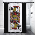 Jack Of Spades Playing Card Print Shower Curtain