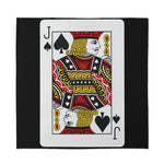 Jack Of Spades Playing Card Print Silk Bandana