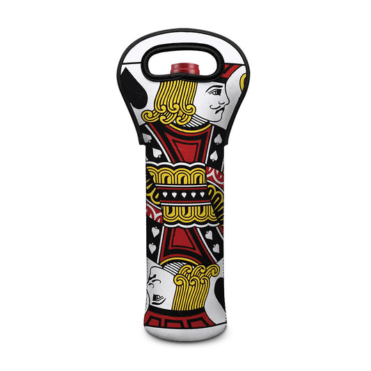 Jack Of Spades Playing Card Print Single Neoprene Wine Tote
