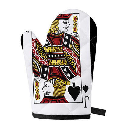Jack Of Spades Playing Card Print Single Oven Mitt