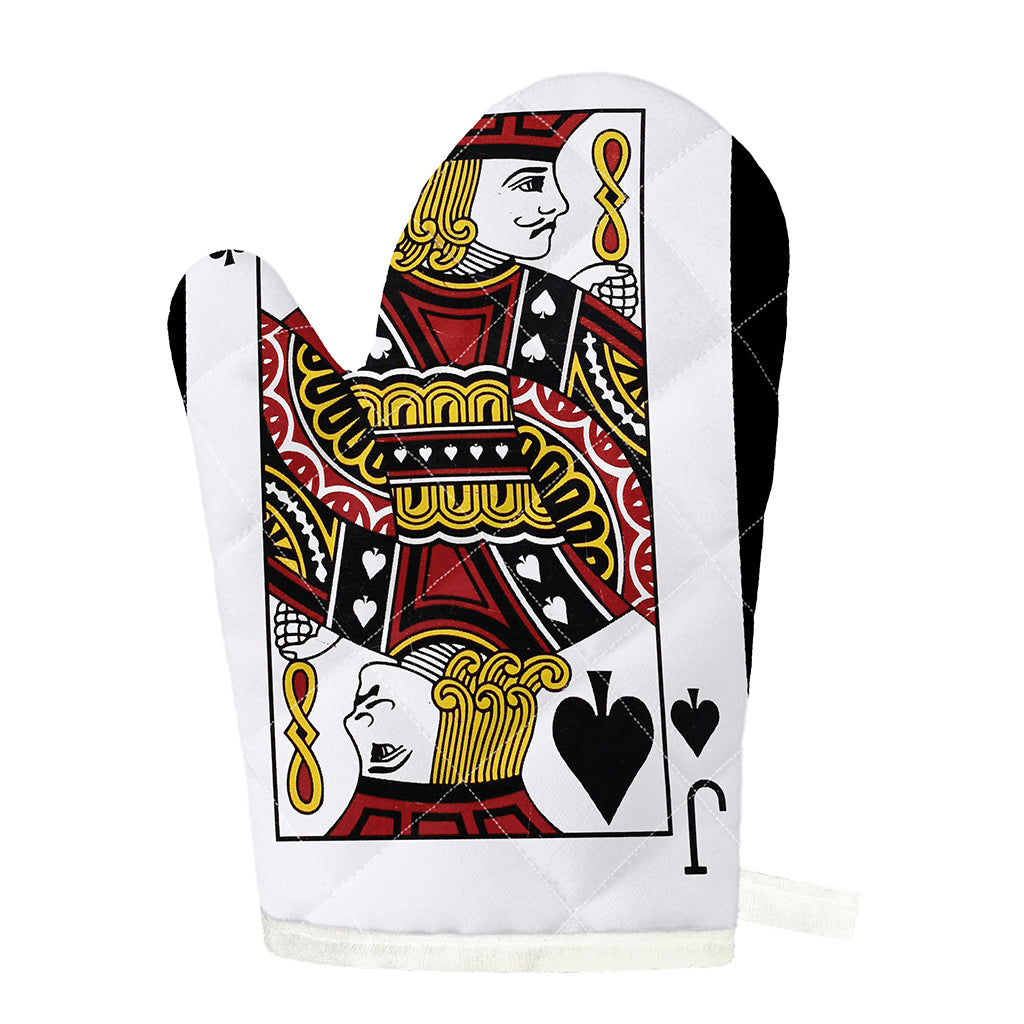 Jack Of Spades Playing Card Print Single Oven Mitt