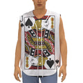Jack Of Spades Playing Card Print Sleeveless Baseball Jersey