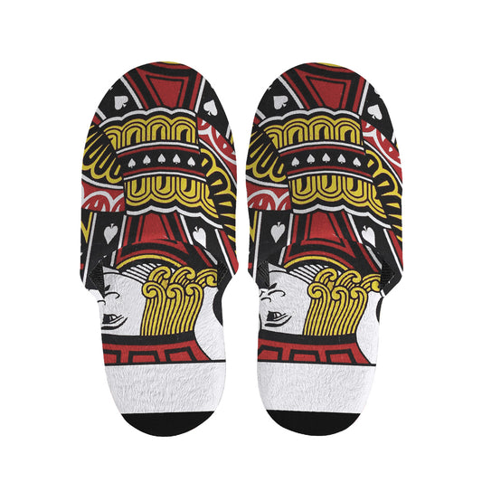 Jack Of Spades Playing Card Print Slippers