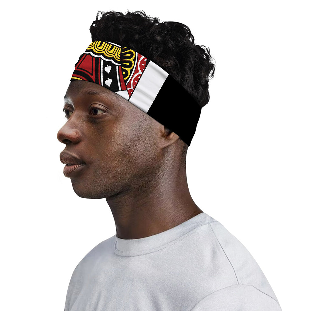 Jack Of Spades Playing Card Print Sports Headband