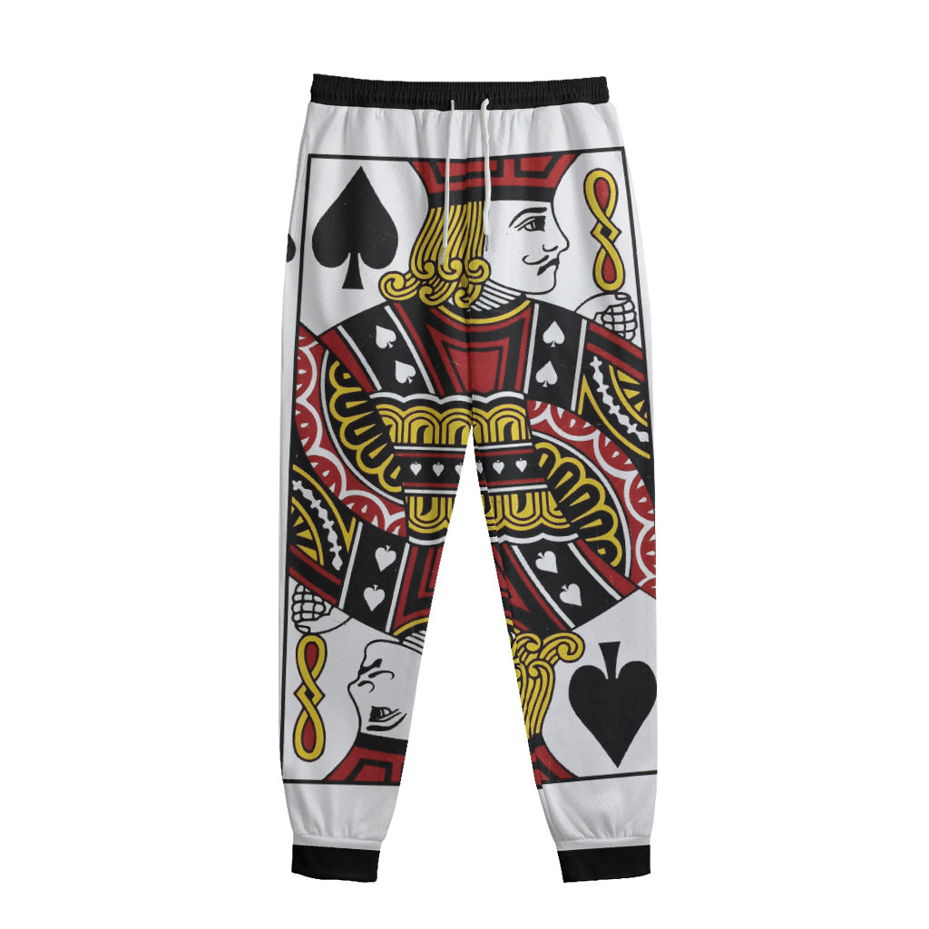Jack Of Spades Playing Card Print Sweatpants