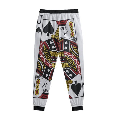 Jack Of Spades Playing Card Print Sweatpants