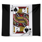 Jack Of Spades Playing Card Print Tapestry