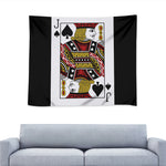 Jack Of Spades Playing Card Print Tapestry
