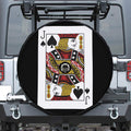 Jack Of Spades Playing Card Print Tire Cover With Camera Hole