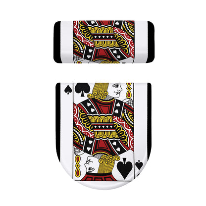 Jack Of Spades Playing Card Print Toilet Lid And Tank Cover Set
