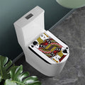 Jack Of Spades Playing Card Print Toilet Lid Cover