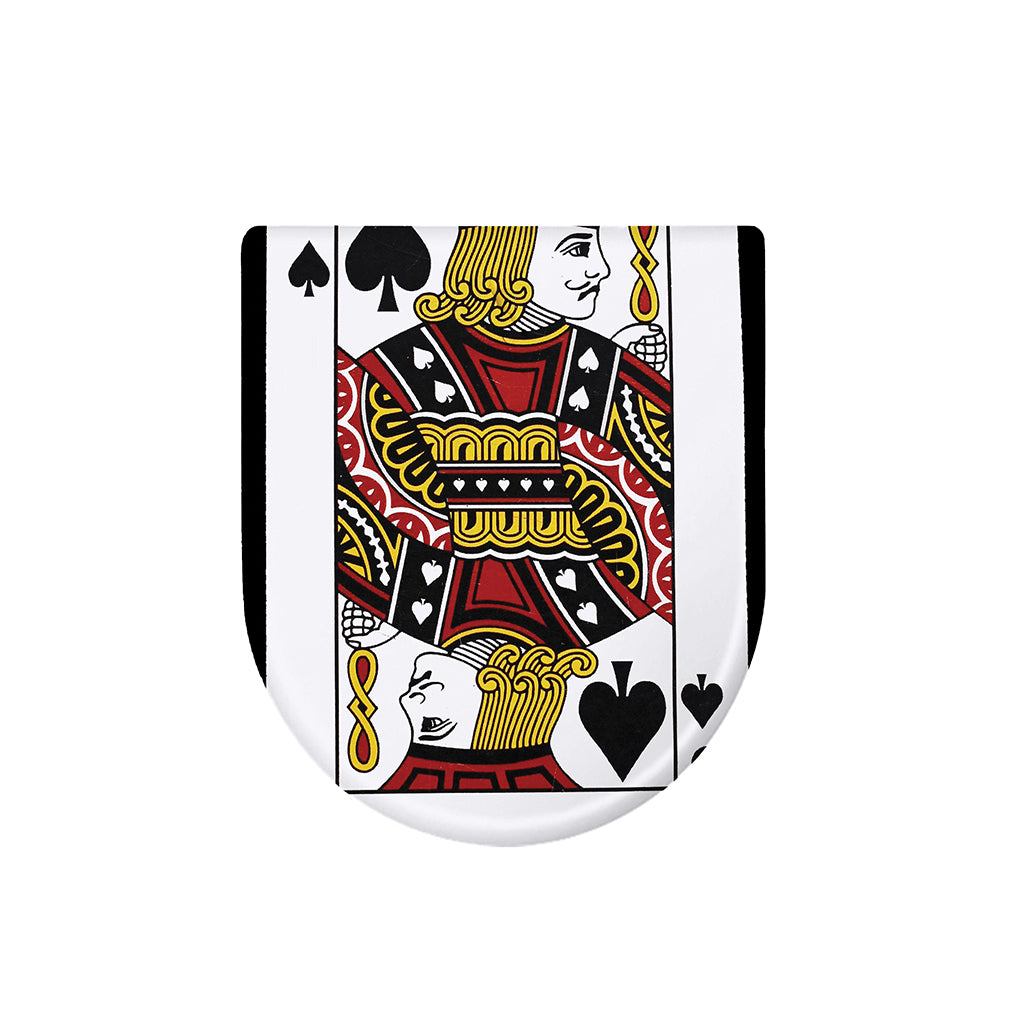 Jack Of Spades Playing Card Print Toilet Lid Cover