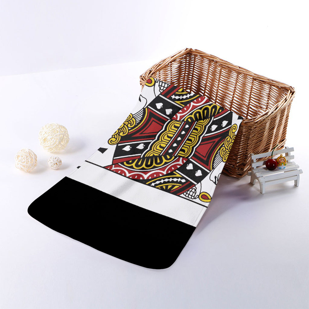 Jack Of Spades Playing Card Print Towel