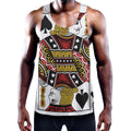 Jack Of Spades Playing Card Print Men's Workout Tank Top
