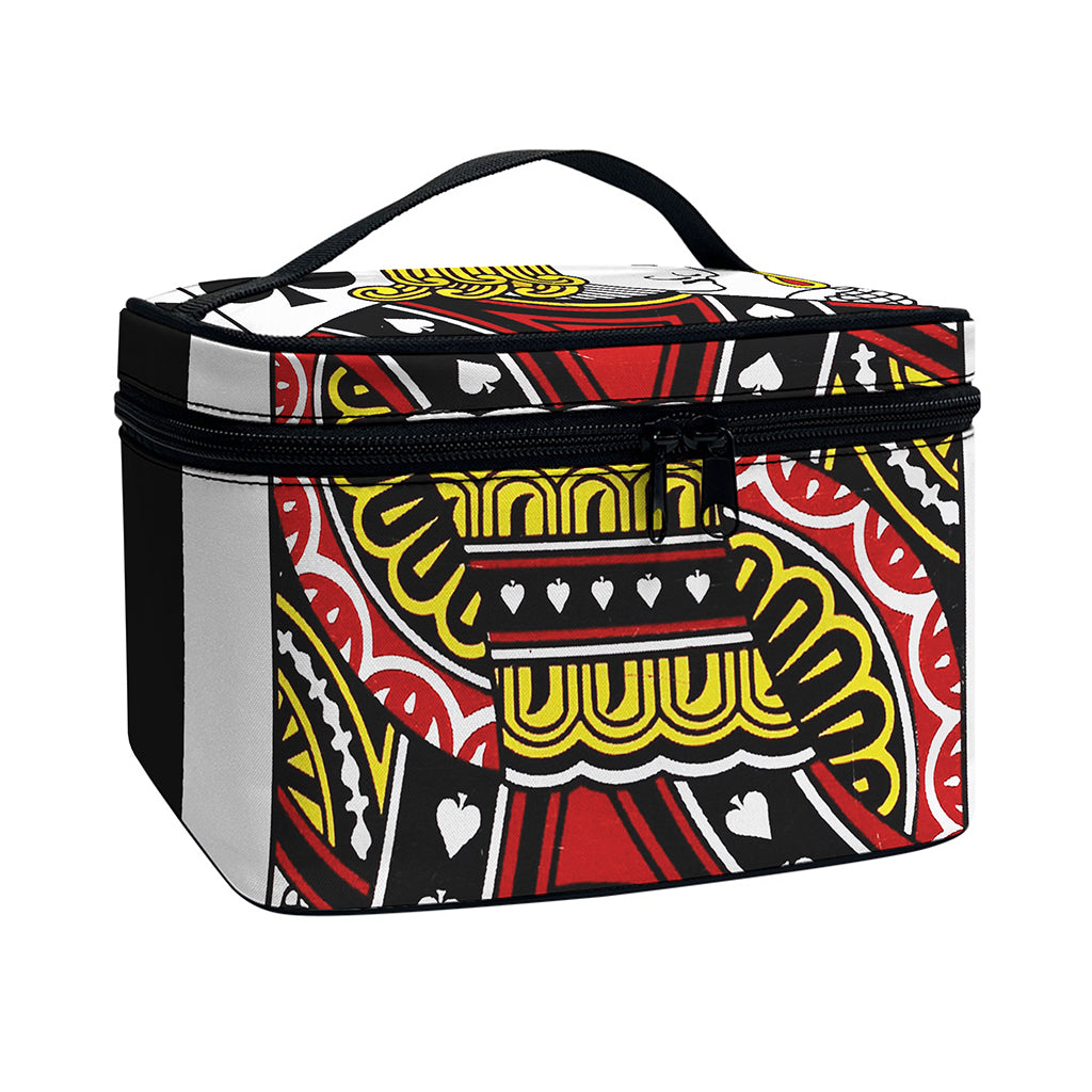 Jack Of Spades Playing Card Print Travel Makeup Bag