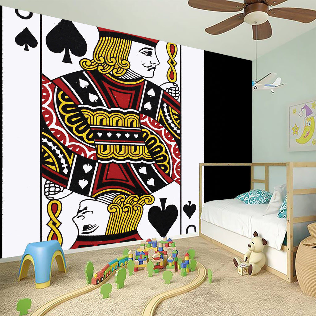 Jack Of Spades Playing Card Print Wall Sticker