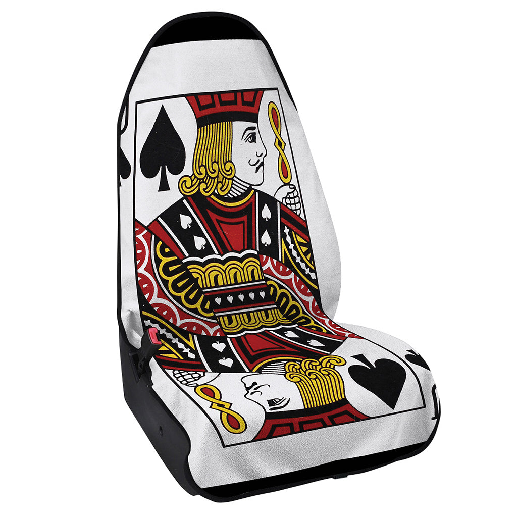 Jack Of Spades Playing Card Print Waterproof Car Seat Cover