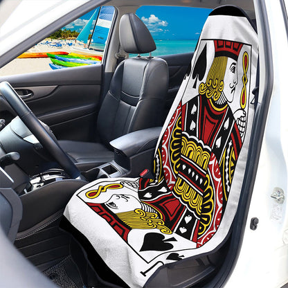 Jack Of Spades Playing Card Print Waterproof Car Seat Cover