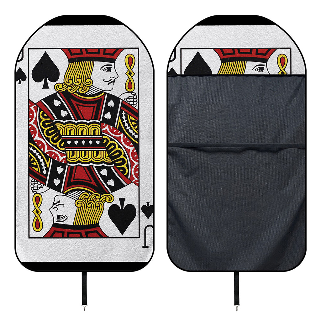 Jack Of Spades Playing Card Print Waterproof Car Seat Cover