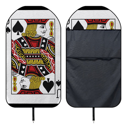 Jack Of Spades Playing Card Print Waterproof Car Seat Cover