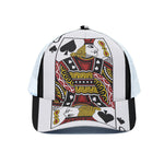 Jack Of Spades Playing Card Print White Mesh Trucker Cap