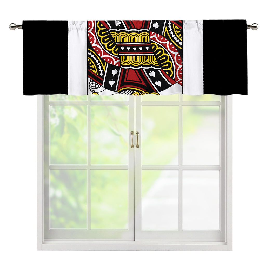 Jack Of Spades Playing Card Print Window Valance