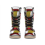 Jack Of Spades Playing Card Print Winter Boots