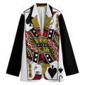 Jack Of Spades Playing Card Print Women's Blazer