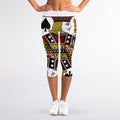 Jack Of Spades Playing Card Print Women's Capri Leggings