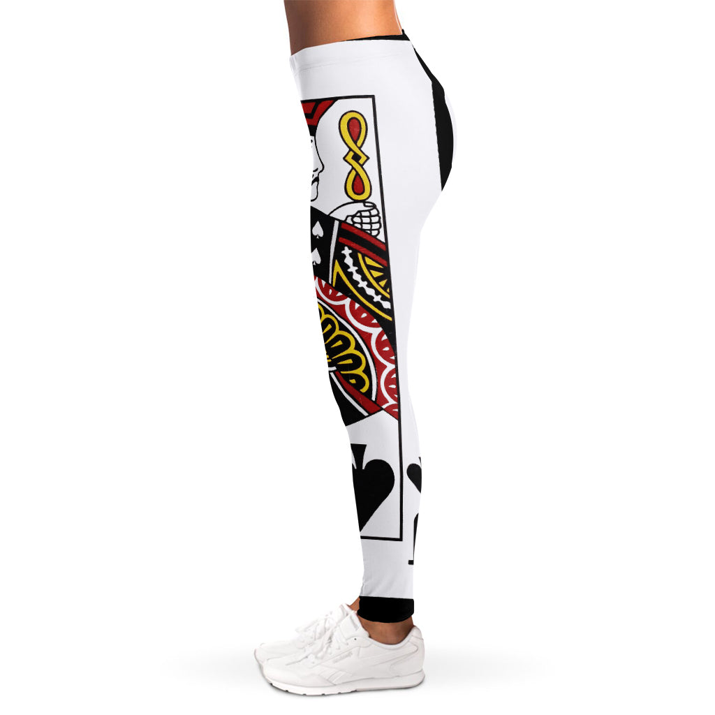 Jack Of Spades Playing Card Print Women's Leggings