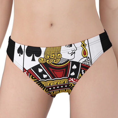 Jack Of Spades Playing Card Print Women's Panties