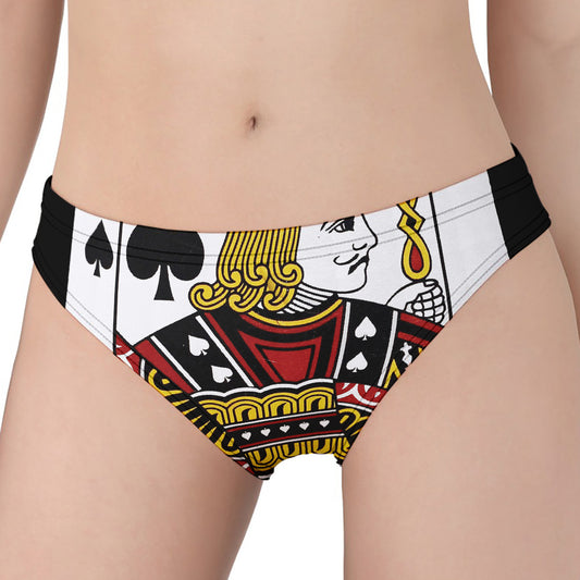 Jack Of Spades Playing Card Print Women's Panties