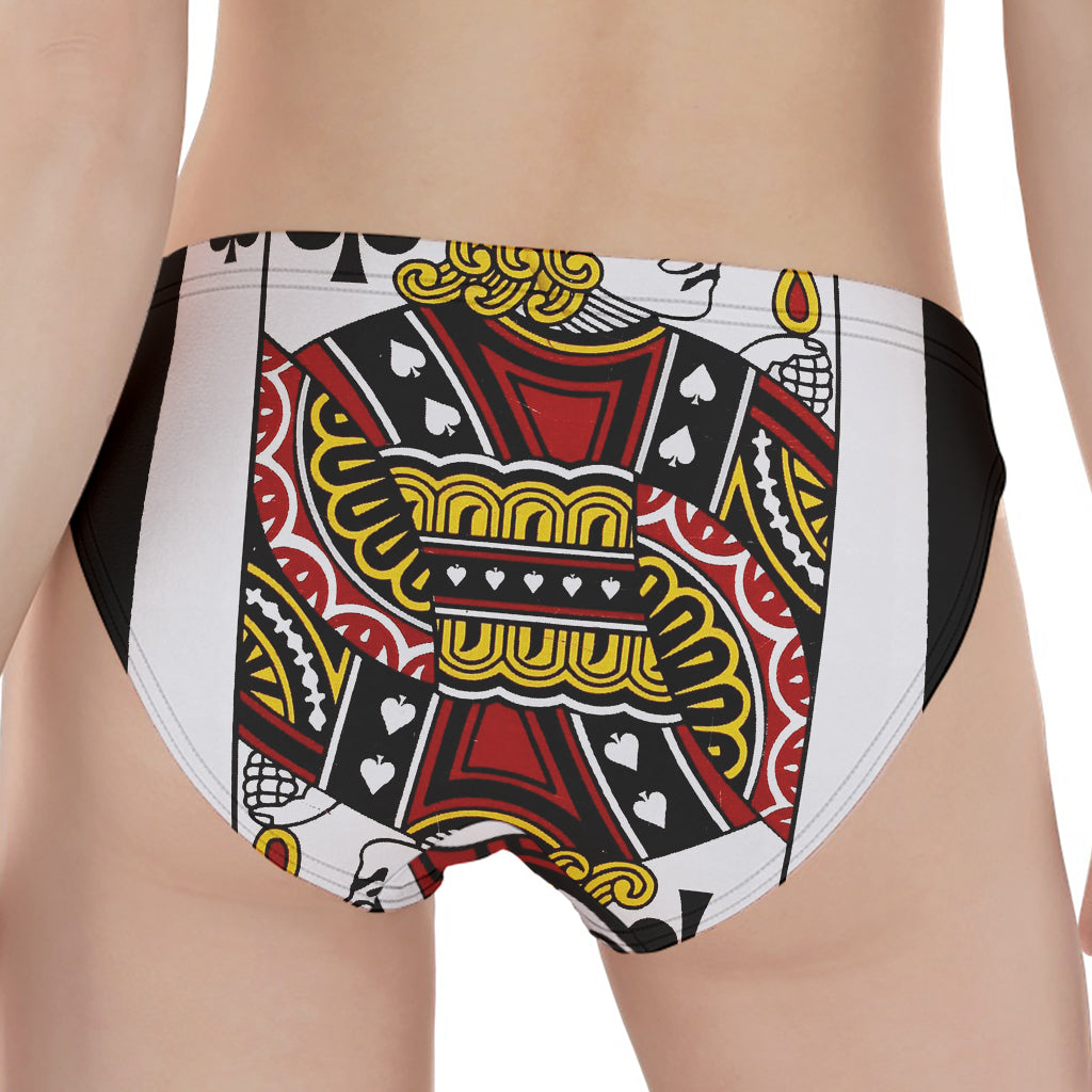 Jack Of Spades Playing Card Print Women's Panties