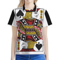 Jack Of Spades Playing Card Print Women's Polo Shirt