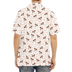 Jack Russell Terrier And Bone Print Aloha Shirt