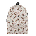 Jack Russell Terrier And Bone Print School Backpack