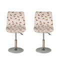 Jack Russell Terrier And Bone Print Bar Stool Covers