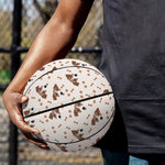 Jack Russell Terrier And Bone Print Basketball