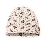 Jack Russell Terrier And Bone Print Beanie