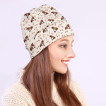 Jack Russell Terrier And Bone Print Beanie
