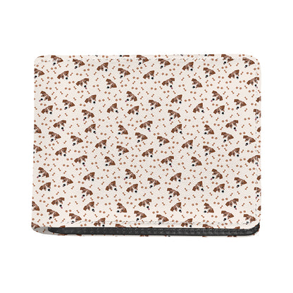 Jack Russell Terrier And Bone Print Bifold Wallet