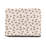 Jack Russell Terrier And Bone Print Bifold Wallet