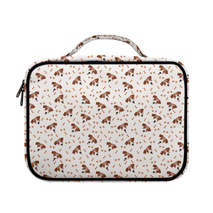 Jack Russell Terrier And Bone Print Briefcase Bible Bag