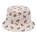 Jack Russell Terrier And Bone Print Bucket Hat